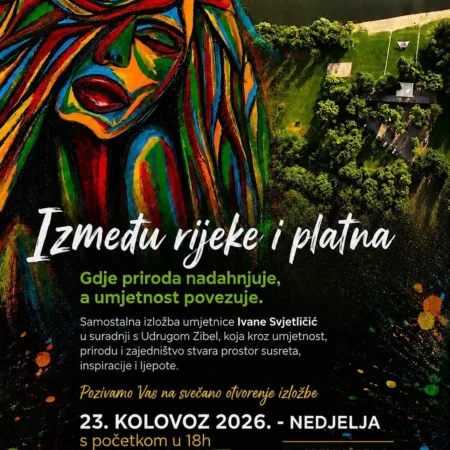 Pročitajte više o članku Izložba Ivane Svjetličić – „Između rijeke i platna“