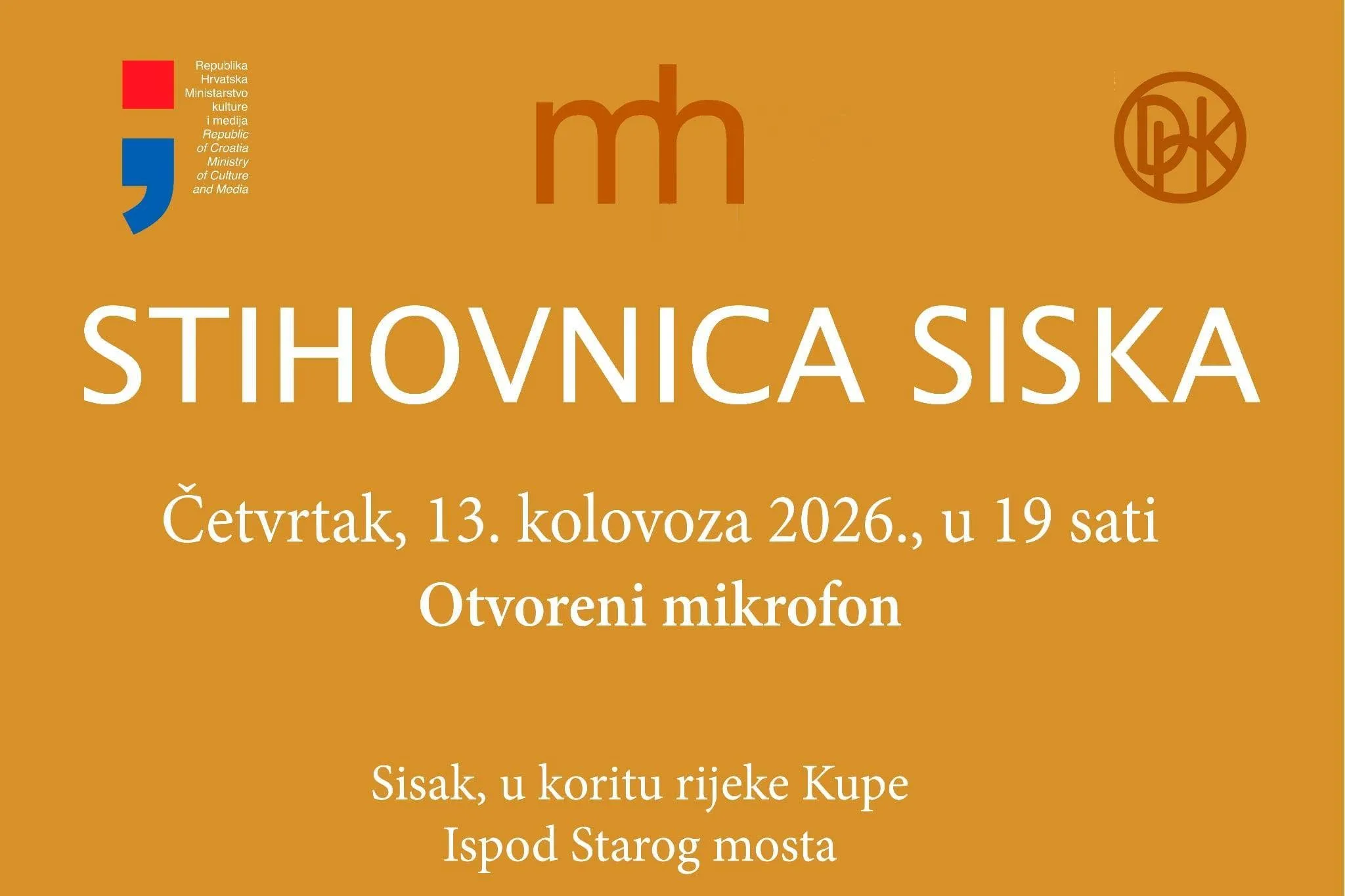 Trenutno pregledavate Stihovnica Siska Matice hrvatske – 13. kolovoza 2026.