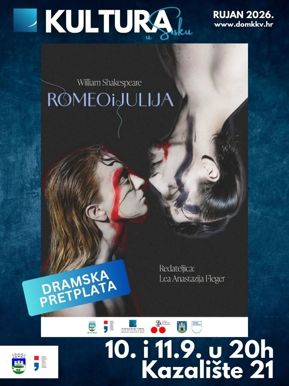 Trenutno pregledavate Gradsko kazalište Sisak prvi put postavlja „Romea i Juliju“