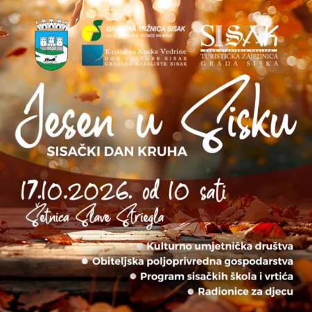 Pročitajte više o članku JESEN U SISKU – 17.10.2026.