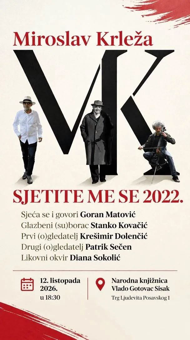 Trenutno pregledavate Susret s Krležom – 12.10.2026.