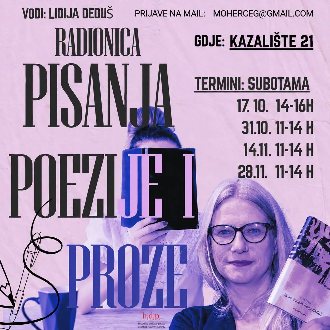 Trenutno pregledavate Radionica čitanja i pisanja s Lidijom Deduš u Kazalištu 21