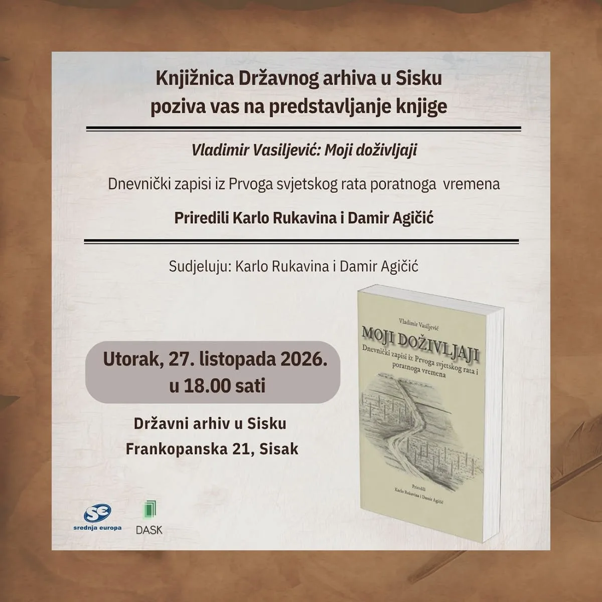 Trenutno pregledavate Predstavljanje knjige Vladimira Vasiljevića – 27.10.2026.