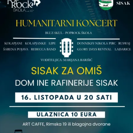 Pročitajte više o članku HUMANITARNI KONCERT SISAK ZA OMIŠ