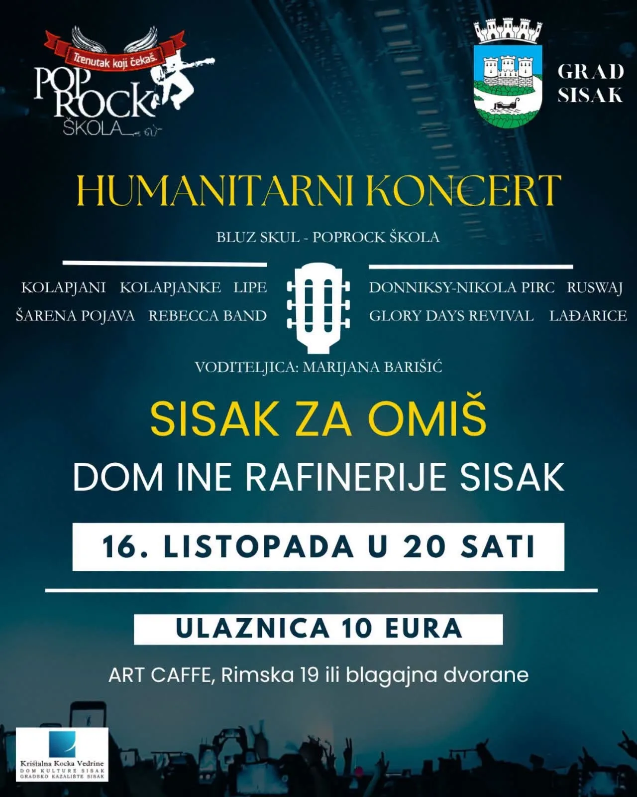 Trenutno pregledavate HUMANITARNI KONCERT SISAK ZA OMIŠ